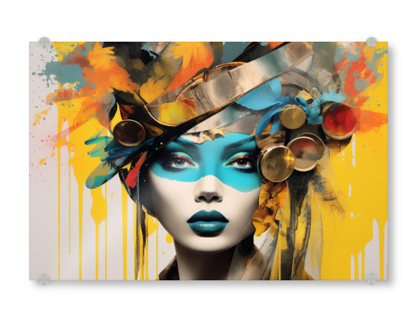 Acrylglasbild "Modern woman" artboxONE - Abstrakt,Menschen,Fashion