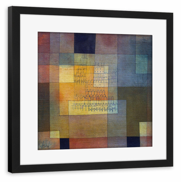 Poster mit Rahmen schwarz "Polyphone Architektur" artboxONE - Abstrakt,Architektur,Geometrie,Für Mama,Für Papa