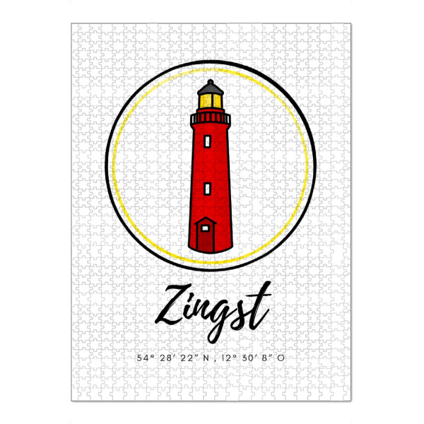 Puzzle Ravensburger "Leuchtturm Zingst Fischland Darß" artboxONE - Reise,Architektur,Reise / Strand und Meer