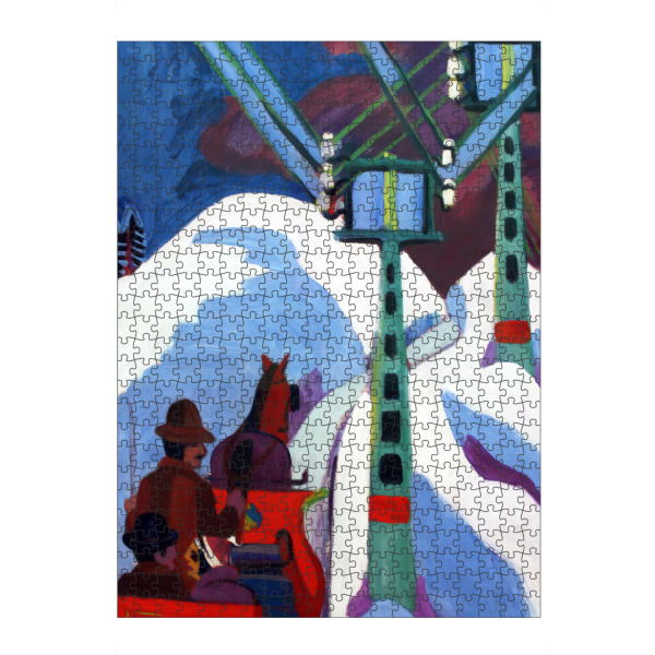 Puzzle Ravensburger "Die Schlittenfahrt" artboxONE - Natur,Reise,Menschen,Für Mama,Für Papa