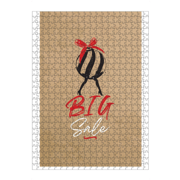 artboxONE Puzzle "Basteln mit Weihnachtsbaumkugeln" artboxONE - Typografie,Weihnachten