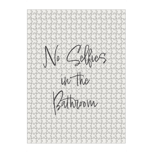 Puzzle Ravensburger "Badezimmer-Selfies" artboxONE - Typografie,Comic,Architektur,Lustig