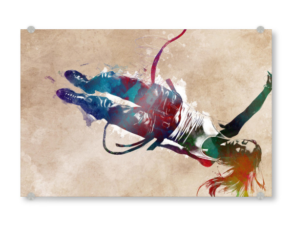 Acrylglasbild "Bungee-Sprung-Sportkunst A" artboxONE - Sport,Sport / Motivation - Bungee,Bungee,Sport,Sprung,Bungee-sprung