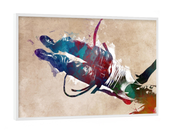 Poster mit weißem Rahmen "Bungee-Sprung-Sportkunst A" artboxONE - Sport,Sport / Motivation - Bungee,Bungee,Sport,Sprung,Bungee-sprung