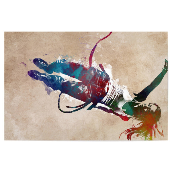 Poster 30x20 cm "Bungee-Sprung-Sportkunst A" artboxONE - Sport,Sport / Motivation - Bungee,Bungee,Sport,Sprung,Bungee-sprung