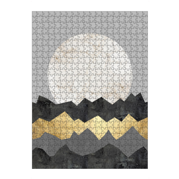 artboxONE Puzzle "Landscape in collage E" artboxONE - Natur,Abstrakt,Geometrie