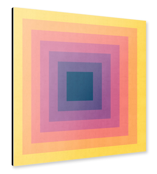 Alu-Dibond "Gradient squares C" 30x30 cm artboxONE