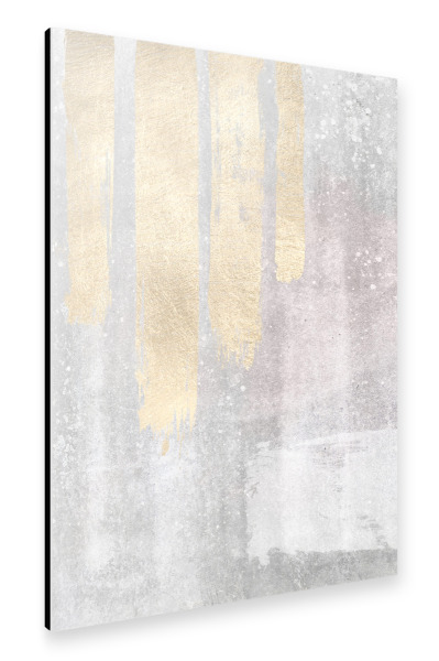 Alu-Dibond "Rosa und graues abstraktes B" 30x20 cm artboxONE