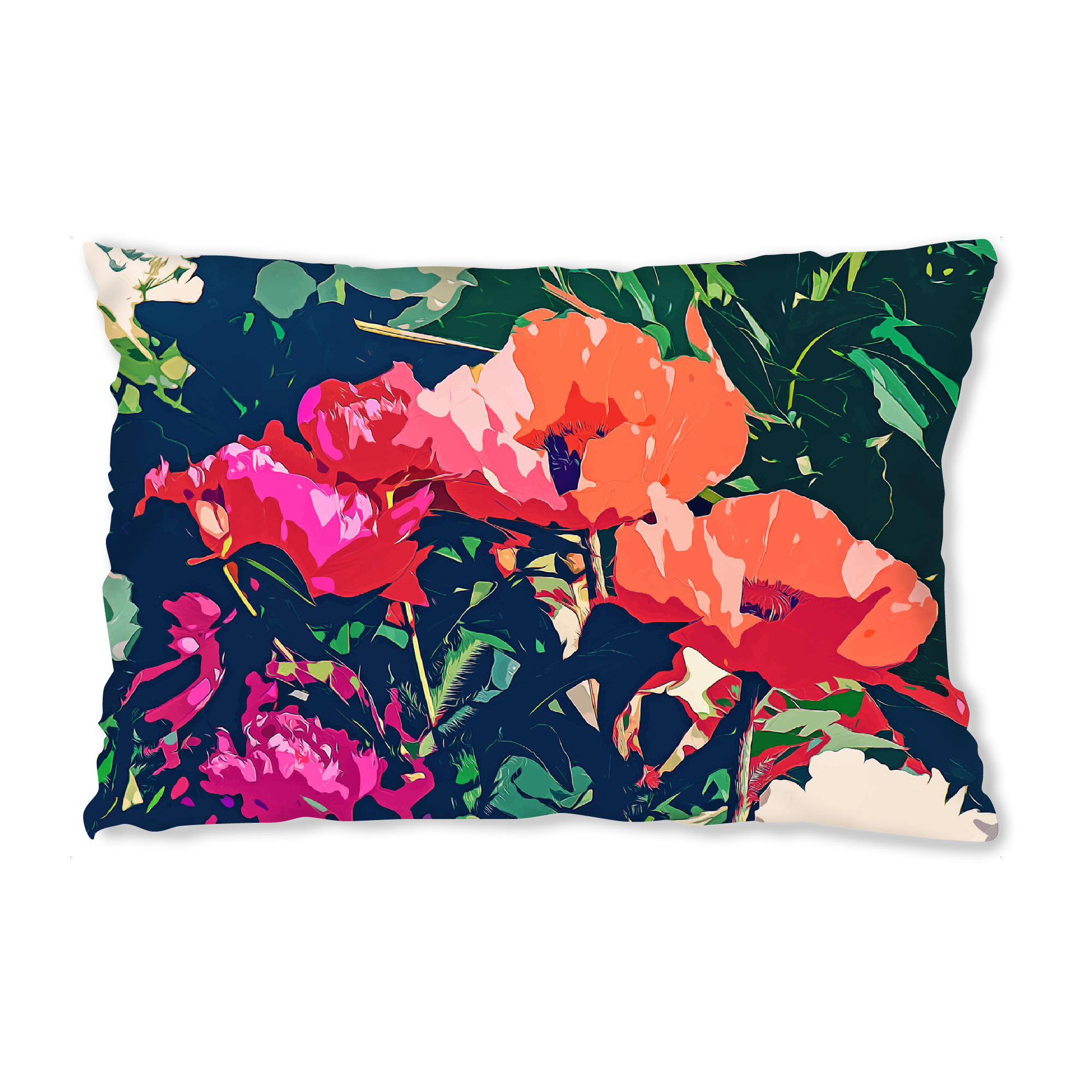 Design-Kissen "Wo die Dunkelheit blüht" artboxONE - Floral
