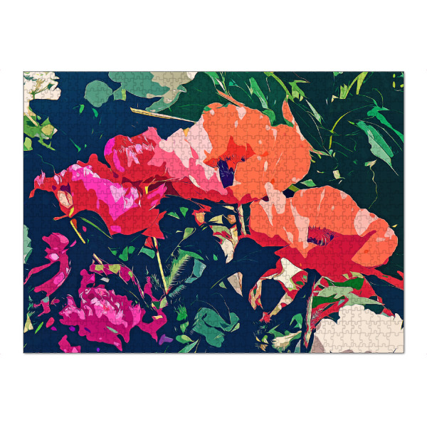 Puzzle Ravensburger "Wo die Dunkelheit blüht" artboxONE - Floral