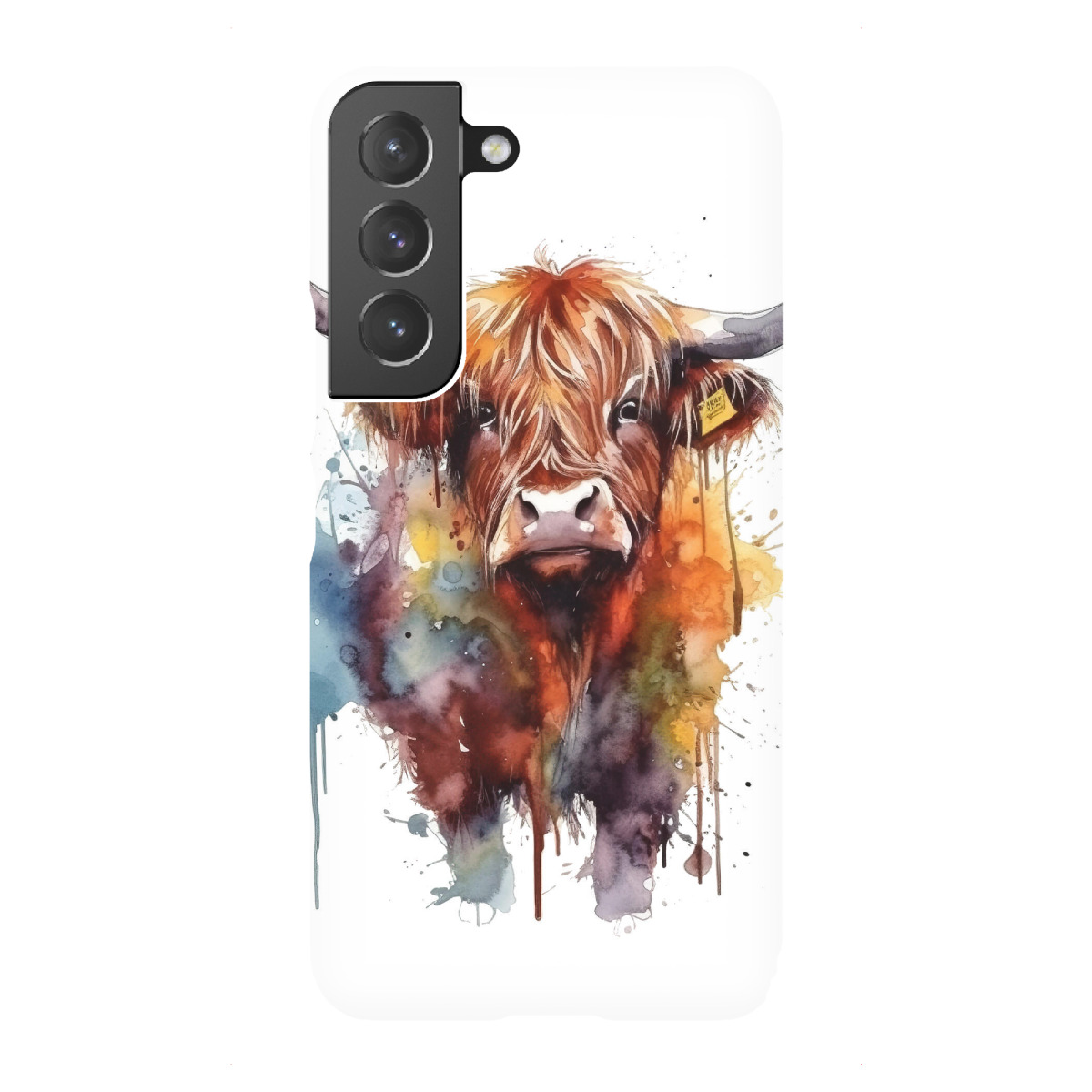 Samsung Galaxy "Bunte Hochlandkuh D" Premium-Case Handyhülle artboxONE