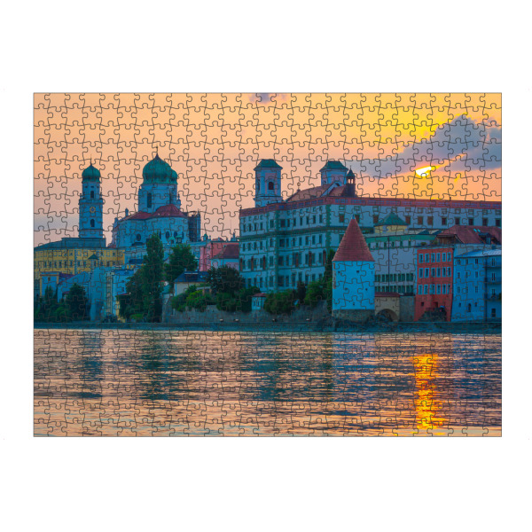 Puzzle Ravensburger "Sonnenuntergang in Passau" artboxONE - Städte,Architektur