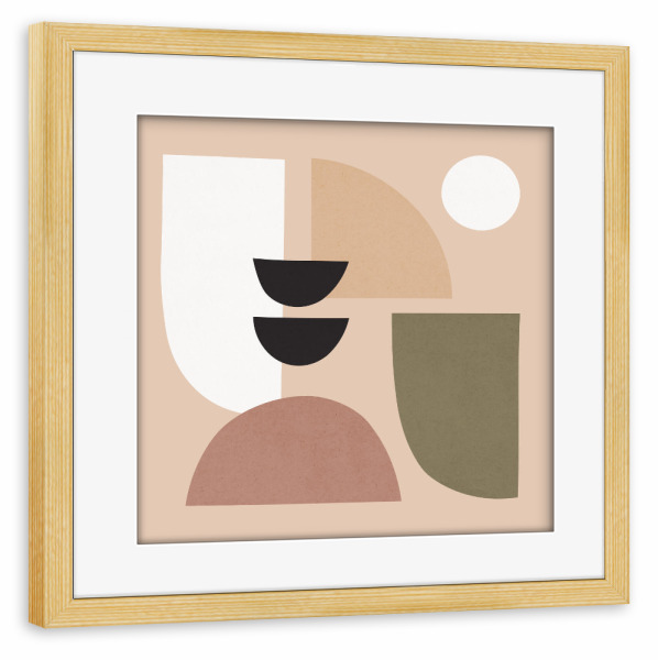 Poster mit Rahmen kiefer "Geometric pattern" artboxONE - Abstrakt,Geometrie