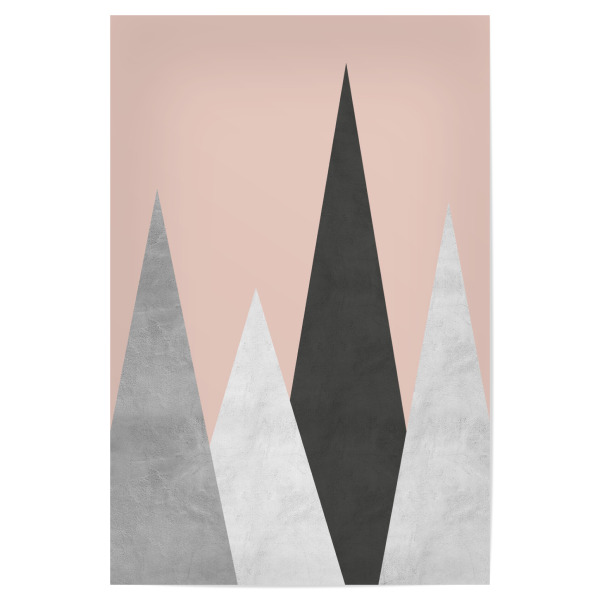 Poster 30x20 cm "Scandinavian forest B" artboxONE - Natur,Abstrakt,Geometrie