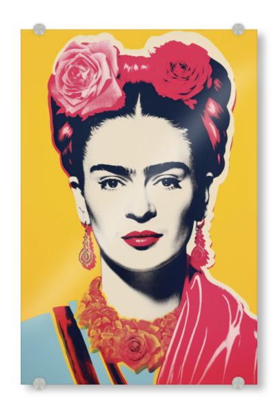 Acrylglasbild "Oh Frida" artboxONE - Abstrakt,Menschen,Für Mama