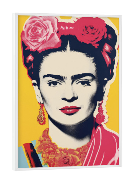 Poster mit weißem Rahmen "Oh Frida" artboxONE - Abstrakt,Menschen,Für Mama
