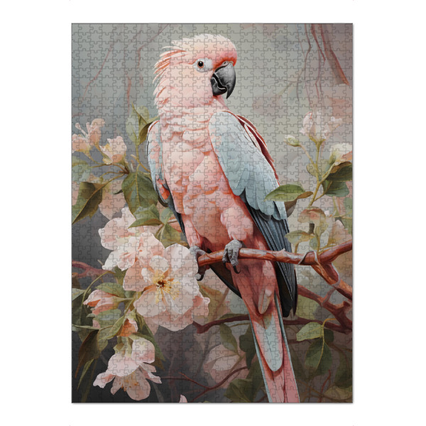 Puzzle Ravensburger "Rosa Papagei" artboxONE - Natur,Floral,Tiere