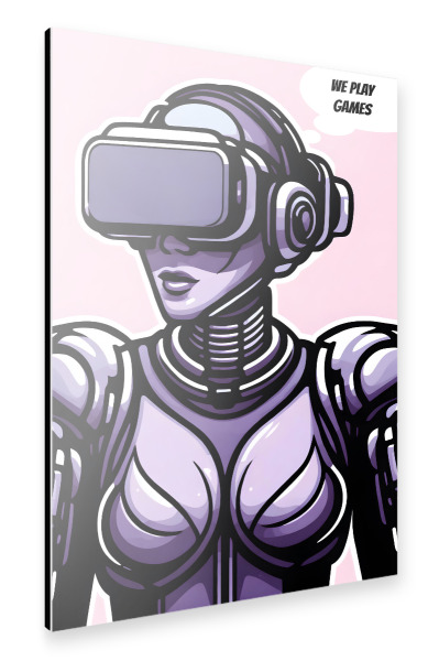 Alu-Dibond "WePlayGames" 30x20 cm artboxONE