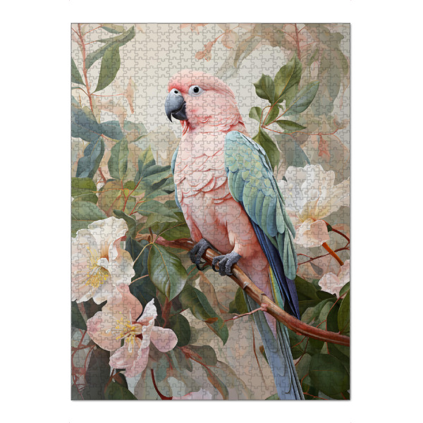 Puzzle Ravensburger "Rosa Molukken" artboxONE - Natur,Floral,Tiere