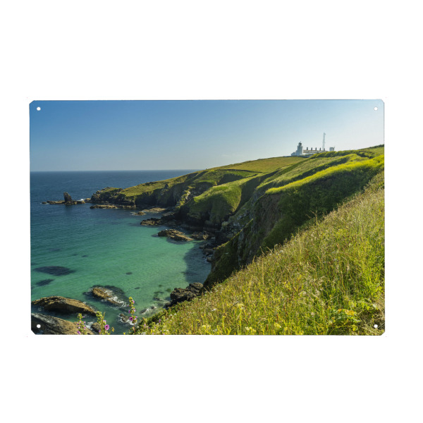Metall Poster "Lizard Lighthouse, Cornwall" artboxONE - Natur,Reise - Lizard point,Cornwall,Lizard lighthouse,Leuchtturm,Lighthouse,Kueste,England
