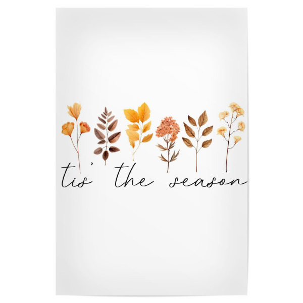 Poster 30x20 cm "Tis The Season Autumn Leaves" artboxONE - Abstrakt,Für Mama,Für Papa,Festivals,Lustig