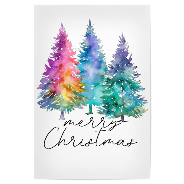 Poster "Merry Christmas Colorful Design" artboxONE - Abstrakt,Fashion,Weihnachten,Buchstaben