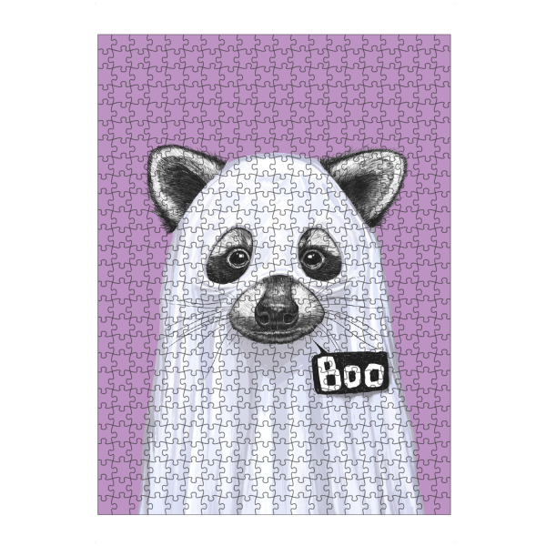 Puzzle Ravensburger "Waschbär Boo" artboxONE - Tiere,Halloween,Lustig
