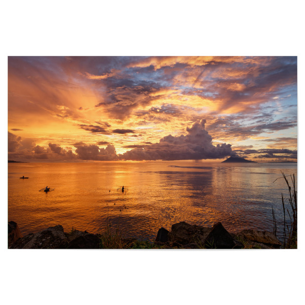 Poster 30x20 cm "Sonnenuntergang auf Sulawesi" artboxONE - Natur,Reise,Reise / Strand und Meer