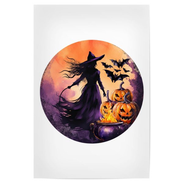 Poster "Fantasy süße Hexe" artboxONE - Abstrakt,Menschen,Festivals,Halloween