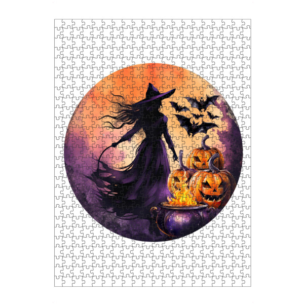 Puzzle Ravensburger "Fantasy süße Hexe" artboxONE - Abstrakt,Menschen,Festivals,Halloween