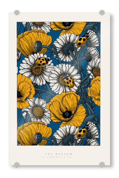 Acrylglasbild "Kirilova - Die Wiese" artboxONE - Natur,Floral,Tiere