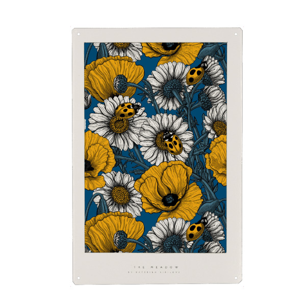 Holzbild "Kirilova - Die Wiese" artboxONE - Natur,Floral,Tiere