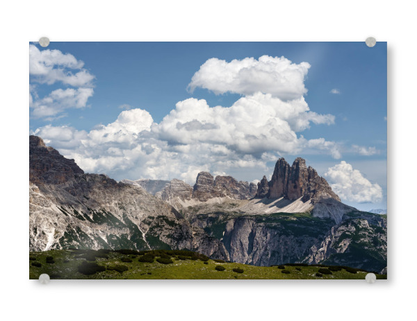 Acrylglasbild "Drei Zinnen Panoramablick" artboxONE - Natur,Reise / Länder
