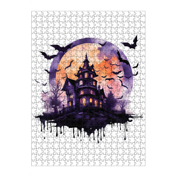 Puzzle Ravensburger "Halloween-Haus" artboxONE - Natur,Abstrakt,Architektur,Festivals,Halloween