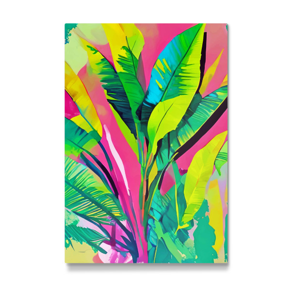 Galerie-Print "Rosa Sommer- und Bananenblätter" 30x20 cm artboxONE