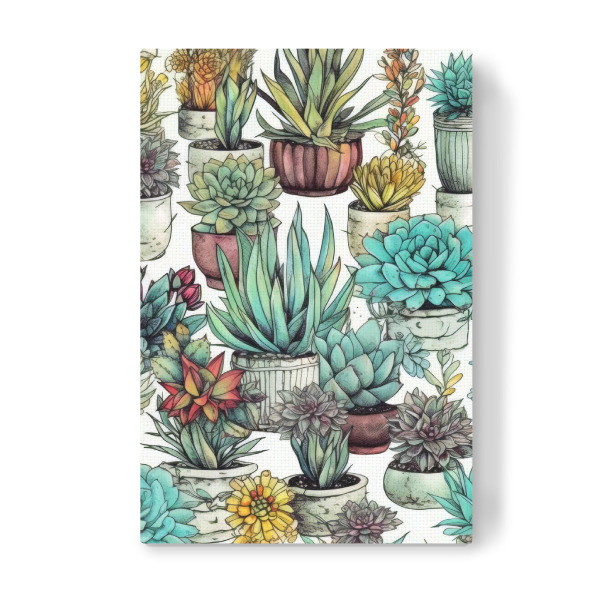 Leinwandbild "Sukkulenten und Kakteen E" artboxONE - Natur,Floral - Sukkulenten,Kakteen,Kaktus,Natur,Blumen,Botanische,Blatt,Blumen