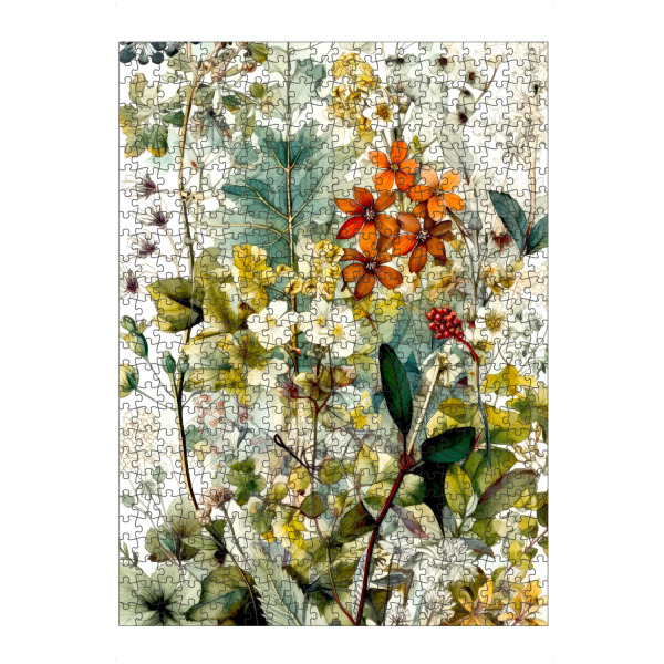 Puzzle Ravensburger "Wiese voller Blumen H" artboxONE - Natur,Floral - Wiese,Natur,Blumen,Blumen,Botanische,Blätter,Blatt,Blumen,Kräuter