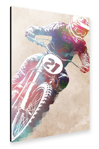 Alu-Dibond "Motorsport-Sportkunst C" 30x20 cm artboxONE