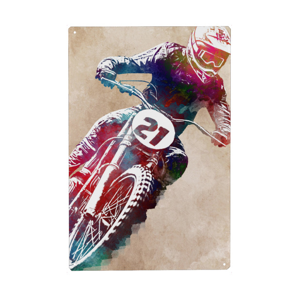 Holzbild "Motorsport-Sportkunst C" artboxONE - Sport / Motorsport,Sport - Motor,Motoren,Rennfahrer,Motocross,Fahrer,Motorcross,Motocross,Sport