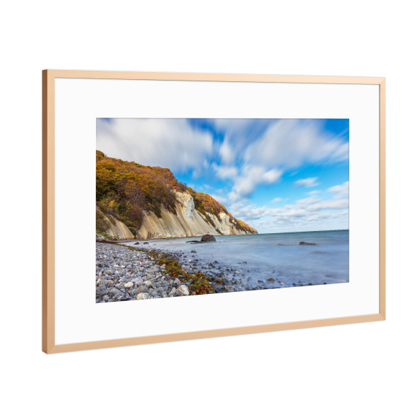Poster mit Rahmen Kupfer "Kreidefelsen Mons Klint" artboxONE - Natur,Reise,Reise / Strand und Meer