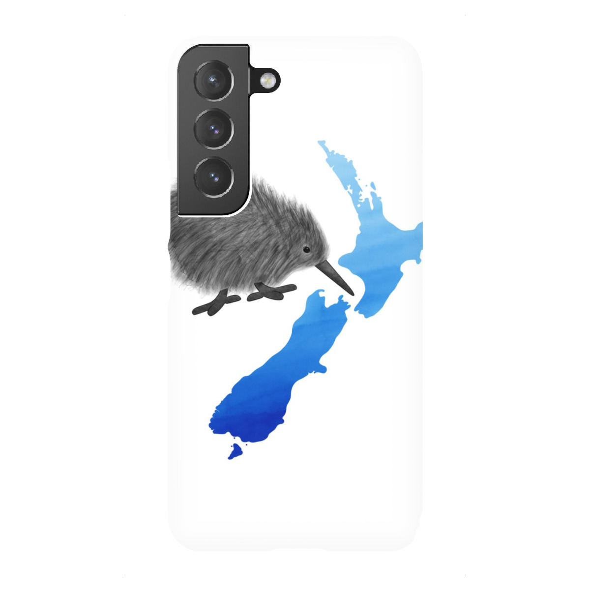 Samsung Galaxy "Neuseeland Karte Kiwi Vogel" Premium-Case Handyhülle artboxONE