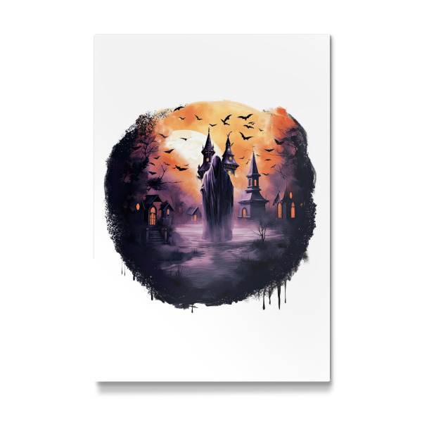 Galerie-Print "Spooky Castle Silhouette Ghost" 30x20 cm artboxONE