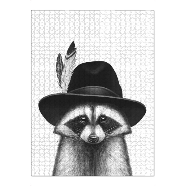 Puzzle Ravensburger "Zigeunerwaschbär" artboxONE - Tiere,Fashion