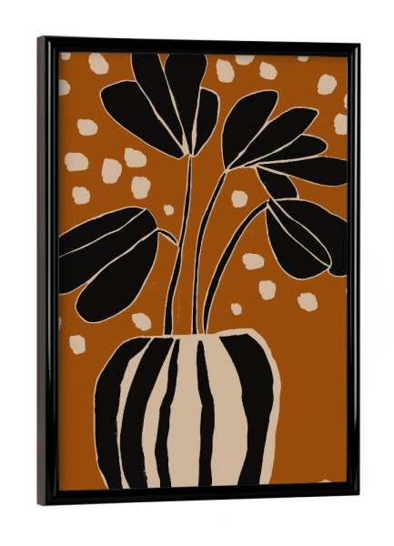 Poster mit schwarzem Rahmen "Stillleben Ocker" artboxONE - Floral,Abstrakt,Für Mama