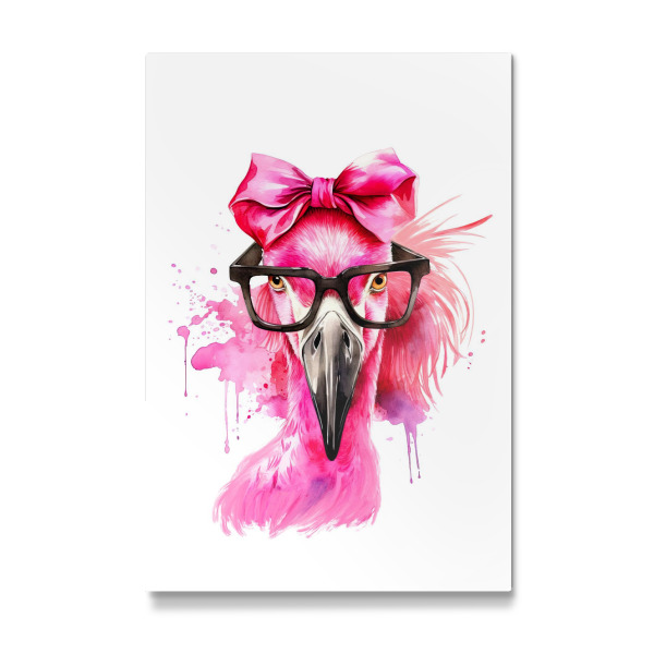 Galerie-Print "Rosa Flamingo mit Brille" 30x20 cm artboxONE