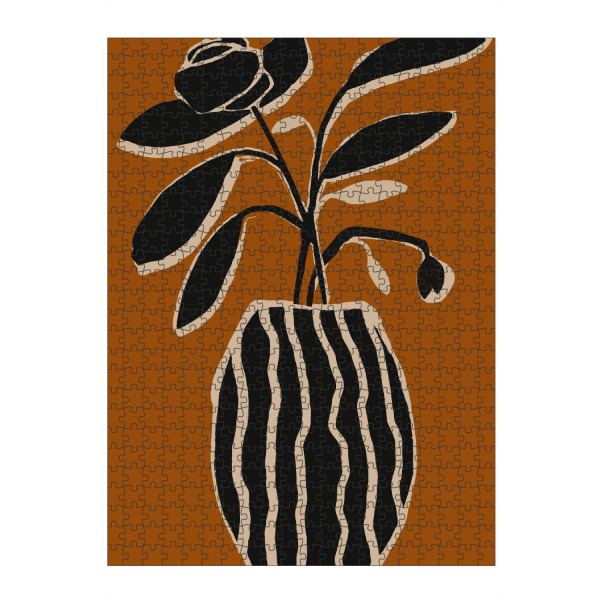 artboxONE Puzzle "Stillleben Ocker V" artboxONE - Floral,Abstrakt,Für Mama