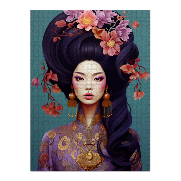 Puzzle Ravensburger "Asiatische Schönheit" artboxONE - Floral,Menschen,Reise / Asien