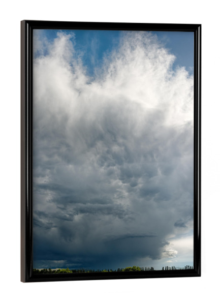 Poster mit schwarzem Rahmen "Große Gewitterwolke" artboxONE - Natur