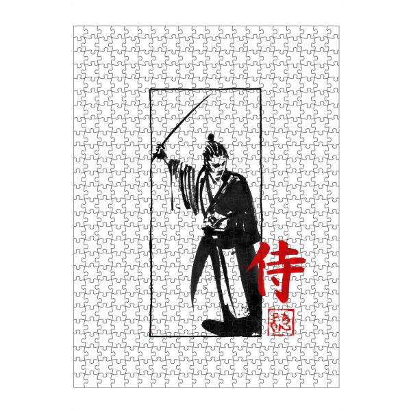 Puzzle Ravensburger "Kumitate-Samurai-Schwert" artboxONE - Reise / Asien - Samurai,Sumie,Japan,Kanji - Bild samurai