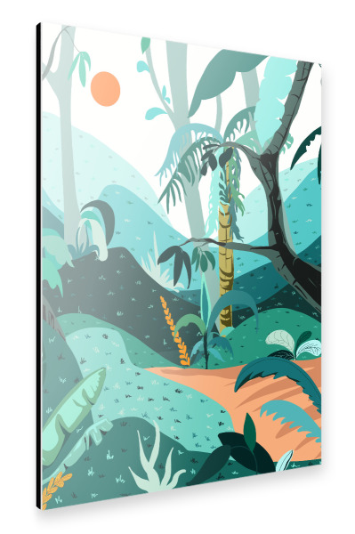 Alu-Dibond "Dschungelparadies" 30x20 cm artboxONE